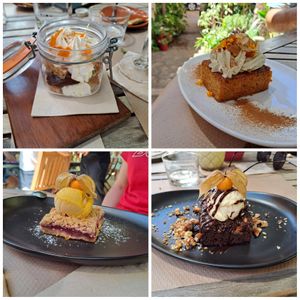 Dessert at Temple Natura in Mallorca