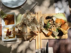 Cheese Board  at Temple Natura in Mallorca
