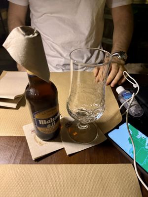 Alcohol free beer   at Temple Natura in Mallorca