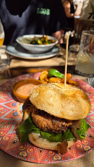 Chef Special Burger at Temple Natura in Mallorca