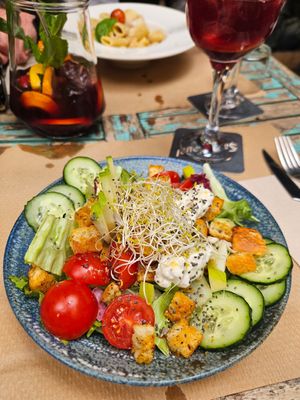 Caesar salad at Temple Natura in Mallorca