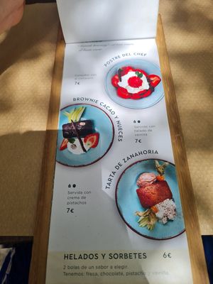 Dessert at Temple Natura in Mallorca