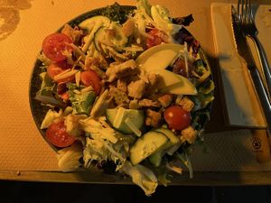 Cesar salad  at Temple Natura in Mallorca