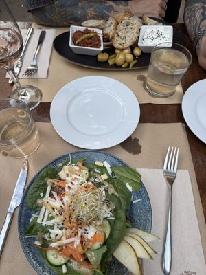 his dish was so insanely good! (mine too but his… pheww)  at Temple Natura in Mallorca