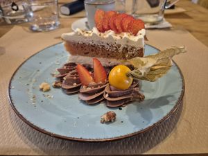 Cake at Temple Natura in Mallorca