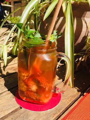 Citrus limonade at Temple Natura in Mallorca