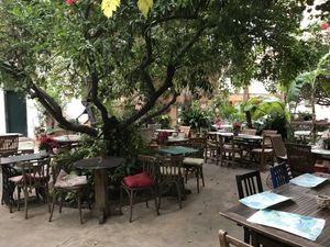 Very nice and cozy terasse at Temple Natura in Mallorca