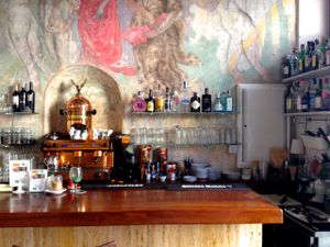 Bar inside at Temple Natura in Mallorca