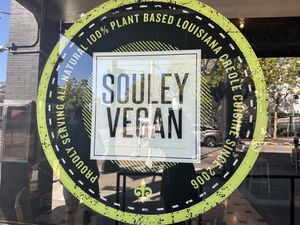 Out front  at Souley Vegan in Oakland