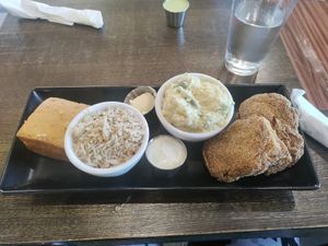 Tofu plate at Souley Vegan in Oakland