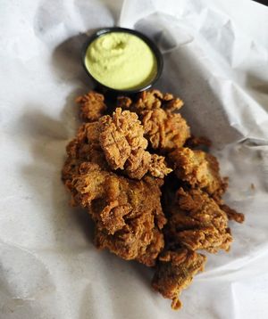 Gator bites at Souley Vegan in Oakland