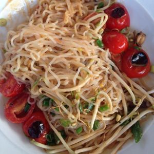 Skinny Pasta 160 calories! (vegan) at Cafe Louise - Ramat Aviv in Tel Aviv