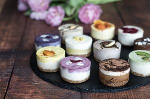 Our heavenly vegan raw cakes  at Plazores Café & Bar in Diez