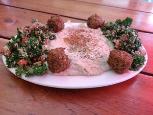 Baba Ghanoush Plate at Orgasmic in Byron Bay