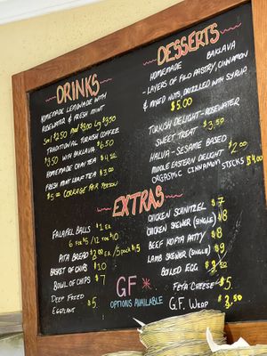 2023 Menu  at Orgasmic in Byron Bay