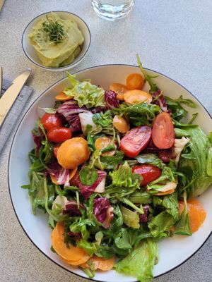 Medium sized salad with guacamole side   at Mein Beck in Naturno