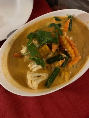 Panang curry at Choc Dee in Palm Cove