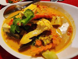 Red curry  at Choc Dee in Palm Cove