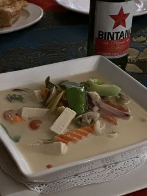 Tom Yum vegan  at Choc Dee in Palm Cove