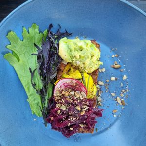 Cassava hash, so dense and crusty at Nu Nu in Palm Cove