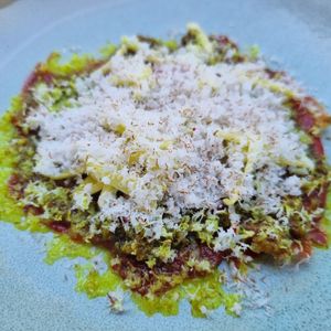 Watermelon jerky, very textural at Nu Nu in Palm Cove