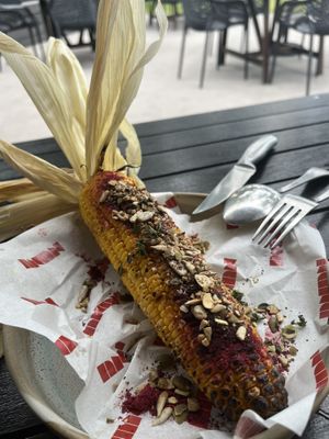 Corn, olive oil, and za’taar  at Nu Nu in Palm Cove