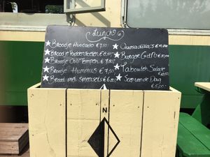 lunch menu at Gare du Nord in Rotterdam