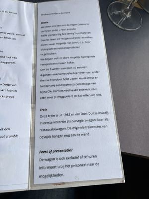 Menu 2  at Gare du Nord in Rotterdam