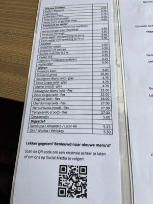 Menu 3  at Gare du Nord in Rotterdam