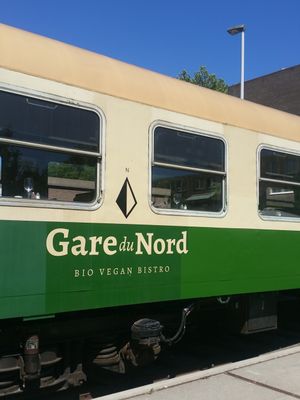 train coach at Gare du Nord in Rotterdam