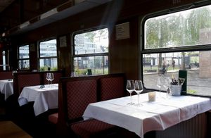 seating inside the train at Gare du Nord in Rotterdam