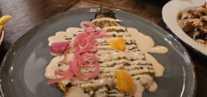 Eggplant at Bobbe Speisesalon in Berlin