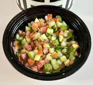 Arabic salad  at Operation Falafel in Dubai