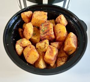 Spiced potatoes   at Operation Falafel in Dubai