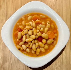 Homemade baked beans  at Novotel Bucharest City Centre Breakfast Restaurant  in Bucharest