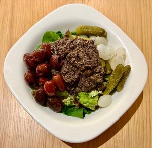 Olive tapenade bowl at Novotel Bucharest City Centre Breakfast Restaurant  in Bucharest
