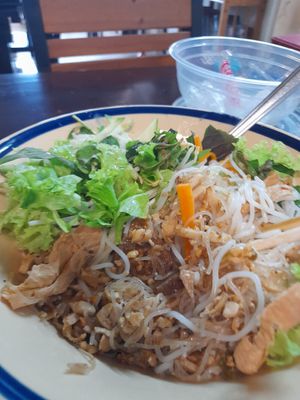 My take away vegan noodles at home at Quán Chay Kinh Moi in Ho Chi Minh City