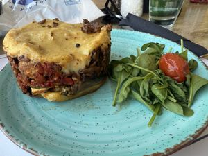 Moussaka   at Captain's Table in Argostoli