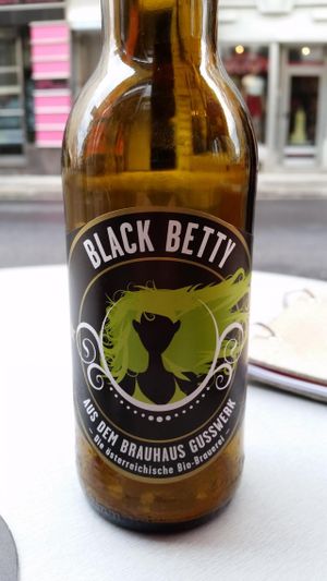 Good bio bier at Cafe Stern in Linz