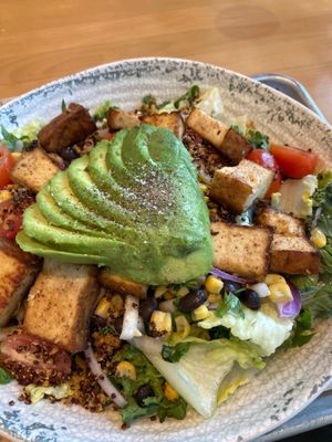 Avocado and quinoa salad with tofu added on at Mendocino Farms in Redmond