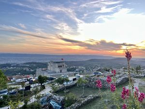 View from the castle walls   at Rooms & Restaurant EMILIANO - Castle of Kruje in Kruje