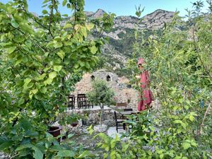 Other seating areas in the garden on the walls   at Rooms & Restaurant EMILIANO - Castle of Kruje in Kruje