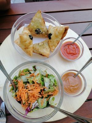 Samosas at Tamu Sana in Linz