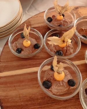 ... and one vegan dessert (date cream) at Tamu Sana in Linz