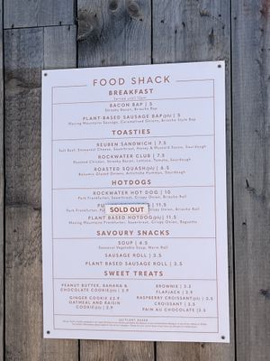 Menu   at Shacks by the Shore - Rockwater Sandbanks in Poole