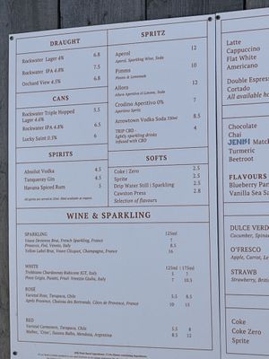 Menu   at Shacks by the Shore - Rockwater Sandbanks in Poole