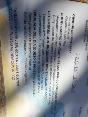 Opciones veganas at Au Bout Du Monde in Nouvelle-aquitaine