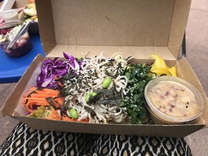 japanese soba salad ~ refreshing with a tinge of spice! at The Blissful Carrot in Macau