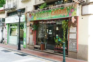 outside at The Blissful Carrot in Macau