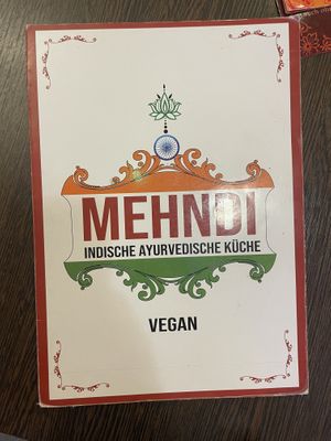 Vegane Karte  at Mehndi Restaurant & Bar Wandsbek in Hamburg